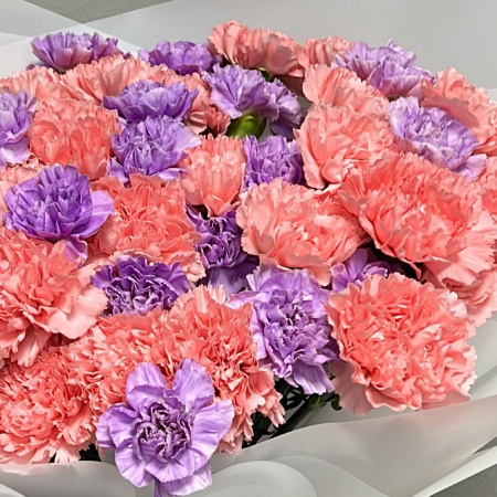 Букет_Дуэт из гвоздики