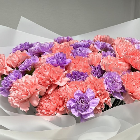 Букет_Дуэт из гвоздики